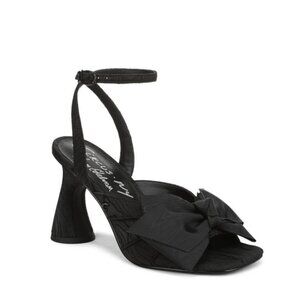NWT SZ 9 Circus NY by Sam Edelman Black Bow Block Heel Wilma Ankle Strap Sandal